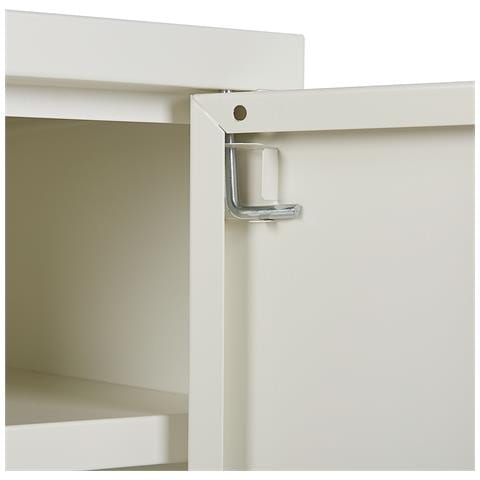 Armadietto Da Ufficio Huron Metallo Bianco - Foto 12