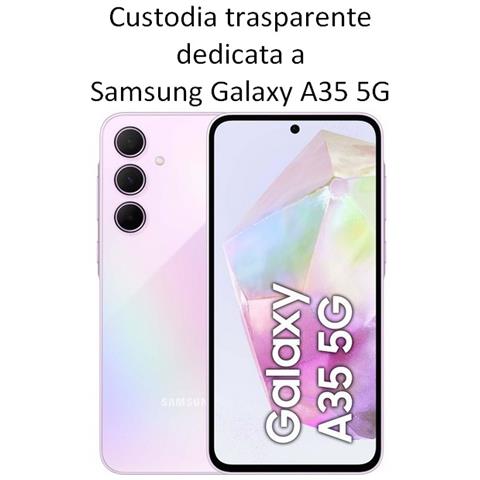 Ultra Slim Custodia Tpu Silicone 0,3mm Cover Case Per Samsung Galaxy A35 5g A356 Trasparente - Foto 2