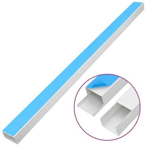 Canalina Per Cavi Autoadesiva 60x40 Mm 30 M In Pvc - Foto 3