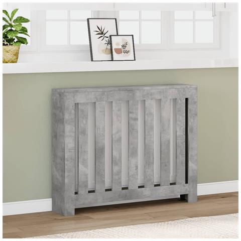 Copertura Termosifone Grigio Cemento 104x20x82cm In Multistrato - Foto 1