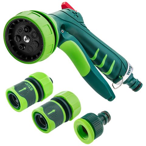 Set Con Pistola A Spruzzo, Raccordi, Attacco Rubinetto Da 1/2"". - Foto 1