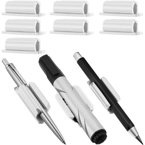 Portapenne Adesivo In Silicone Da 3 Pezzi Per Scrivania White - Foto 1