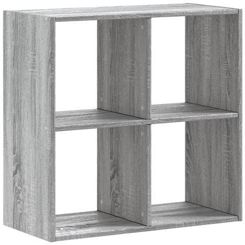 Libreria Grigio Sonoma 68,5x32x68,5 Cm In Legno Multistrato - Foto 2
