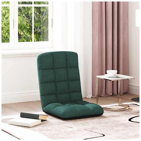 Sedia Da Terra Pieghevole Verde Scuro 71x51x62 Cm In Tessuto - Foto 3