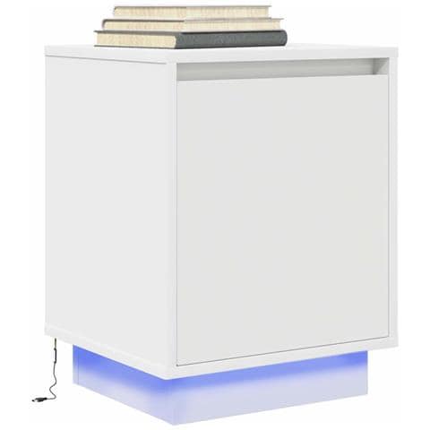 Comodino Con Luci A Led Bianco 38x34x50 Cm - Foto 1