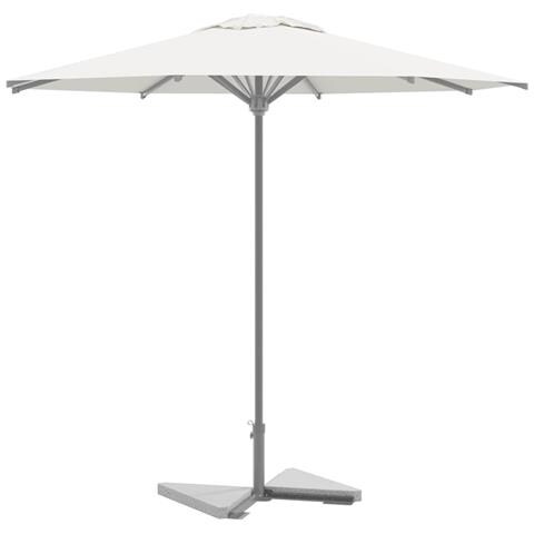 Piastre Per Parasole 2 Pz In Granito Triangolare 14 Kg Grigio - Foto 1