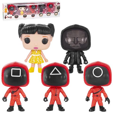 Pacchetto Di 5 Figure Di 10 Cms Squid, Design Assortiti. Presentati In Una Scatola Regalo. - Foto 1