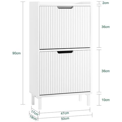 Scarpiera 50x19x90cm Fsr177-w - Foto 2