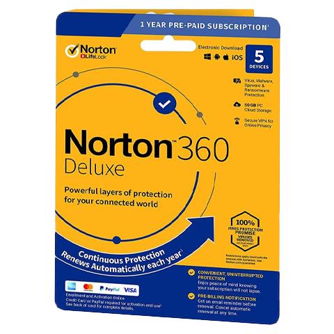 | 360 Deluxe + 50 Gb Cloud Storage (5-devices, 1-year), Europe | Con Cloud | Attivazione E-mail - Foto 1