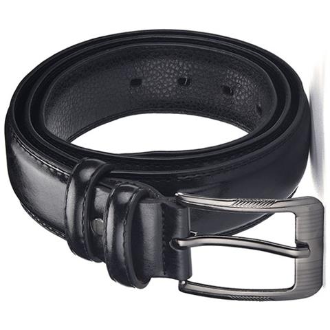 Cintura In Pelle Con Fibbia Ad Ardiglione Da Uomo, 120 Cm, Nera, Stile Retrò - Foto 3