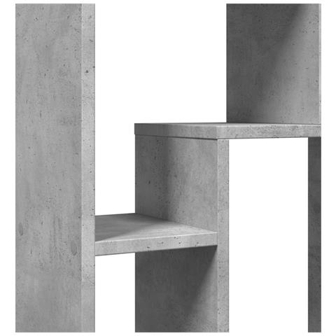 Libreria Grigio Cemento 63x20x90 cm in Truciolato - Foto 9