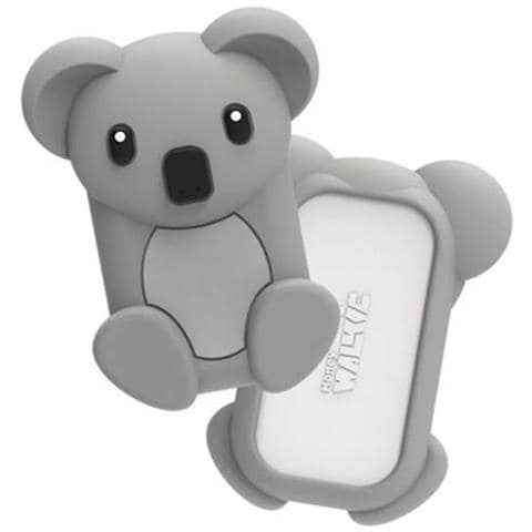 Portamonete Senza Contatto Design Koala Per Bambino Con Cover In Silicone, Grigio - Foto 1