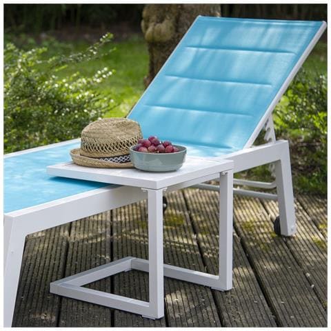 Tavolino Barbados In Alluminio Bianco - Foto 7