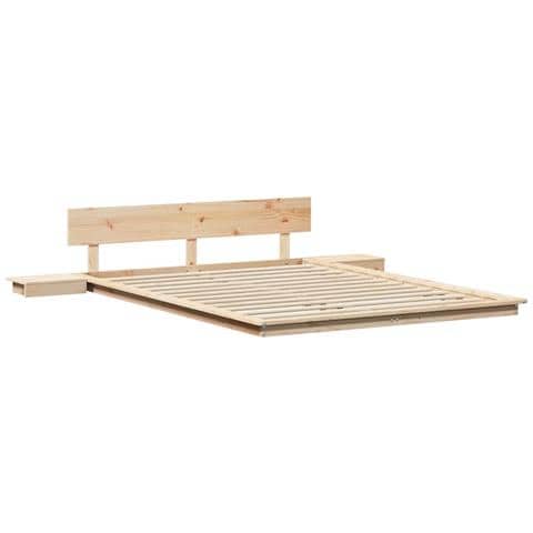 Struttura del letto Marrone 150 x 200 cm legno - Foto 1