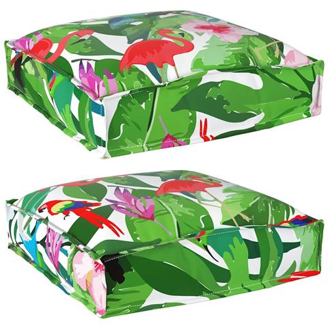 Cuscino per seduta pallet 2 pcs Multicolore 40 x 40 x 8 cm - Foto 1