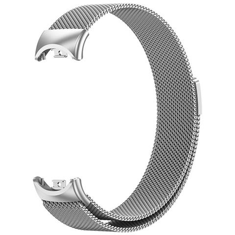 Cinturino Magnetico In Metallo Compatibile Con Xiaomi Band 8/9/10 - Stile Ufficiale Silver - Foto 1