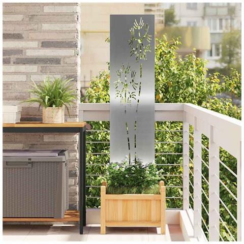 Schermo per privacy in giardino Traforo Argento 32 x 140 cm - Foto 2