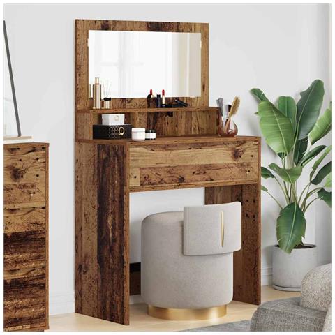 Tavoli da Trucco per Camera da Letto con cassetto Legno vecchio - Foto 2