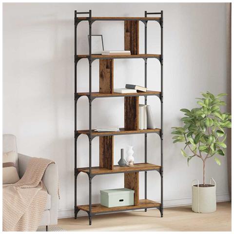 Libreria Legno vecchio 76 x 32 x 192 cm Legno multistrato - Foto 2