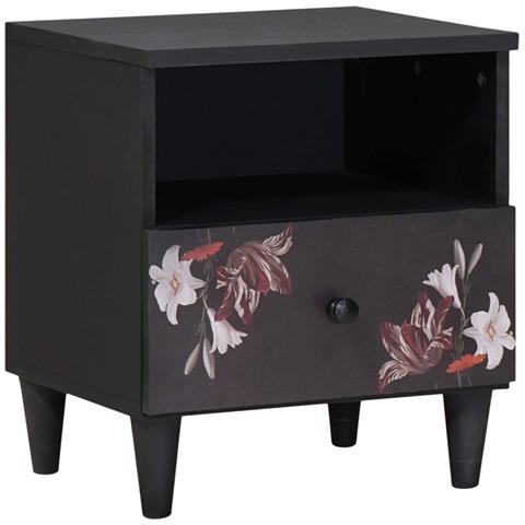 Comodino Marrone 40 x 33 x 46 cm Legno di mango massello - Foto 1