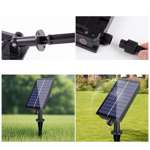 Catene Luminose Led Solari Con Lampadine In Plastica, 7.6m, 1200mah, Pannello Solare Con Display Digitale - Foto 7