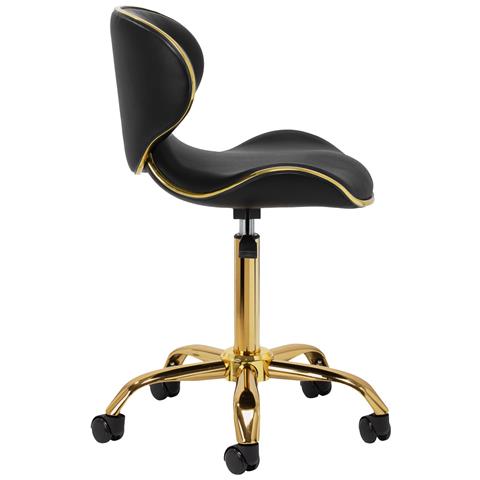 sgabello cosmetico Q-4599G nero - Foto 4