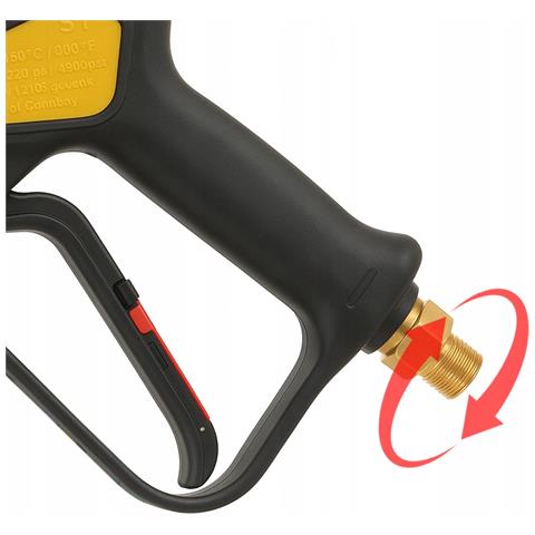 Pistola Alta Pressione Di Ricambio - Compatibile Con Idropulitrici Kärcher Hd, Hds | 310 Bar, 150°c, 45 L /min | Attacco M22x1,5, Filettatura 1/4"" - Foto 5