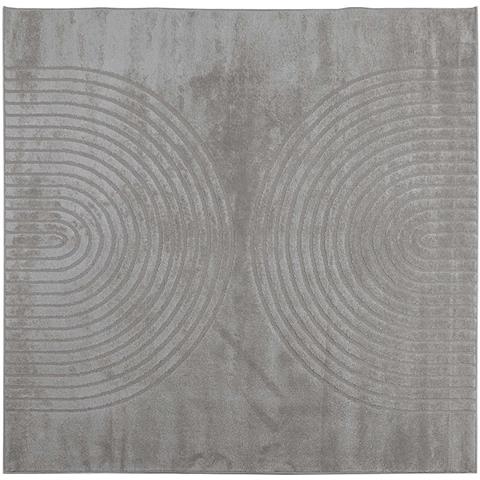Tappeti per area Quadrato GALATI Grigio 240 x 240 cm Poliestere - Foto 1
