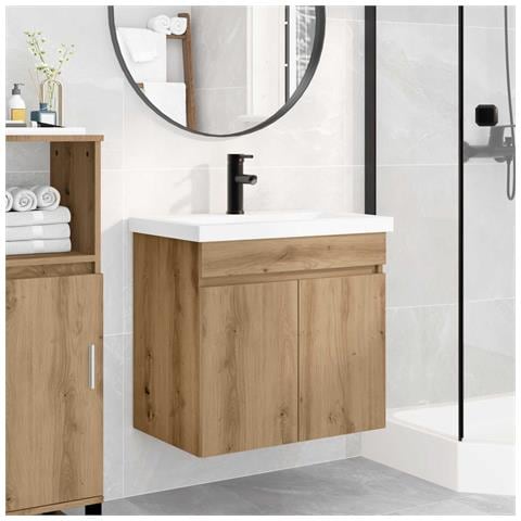 Mobile bagno con rubinetto Rovere Artigianale 61 x 40 x 74,5 cm - Foto 2