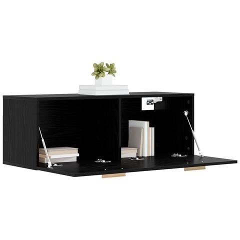 Armadietto a muro Rovere nero 100 x 36,5 x 35 cm - Foto 2