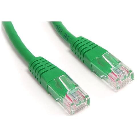 Cavo di Rete M-CRPM1V Cat. 5E UTP 1 m - Verde - Foto 1
