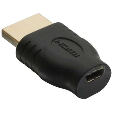 adattatore hdmi 19pin type-a maschio a hdmi micro type-d femmina, pin dorati - Foto 2