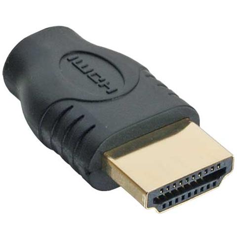 adattatore hdmi 19pin type-a maschio a hdmi micro type-d femmina, pin dorati - Foto 1