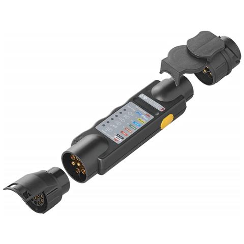 Tester Fascio di Traino 7 Perni 12 V + 2 Adattatori 343524 - Foto 2