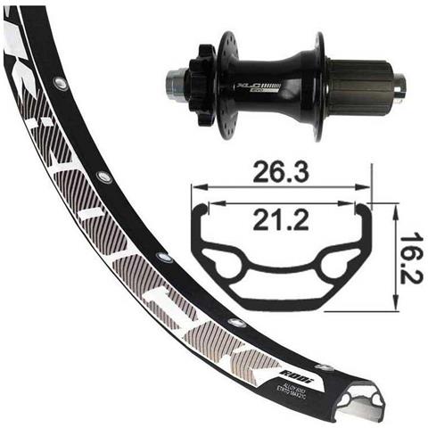 Ruote 27.5´´ Rodi Black Rock Disc And Rw 6 Holes Disc Ricambi Dei Componenti One Size - Foto 2