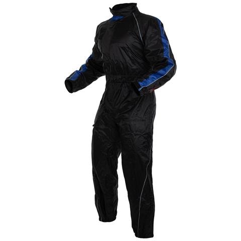 Tuta Cerata Impermeabile Completo Anti Pioggia Moto Scooter Antiacqua Blu S - Foto 1