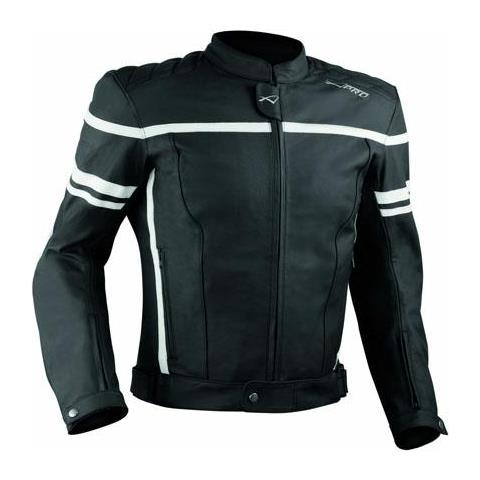 Giacca Giubbino Moto Pelle Sfoderabile Sport Custom Naked Protezioni Bianco Xxl - Foto 1