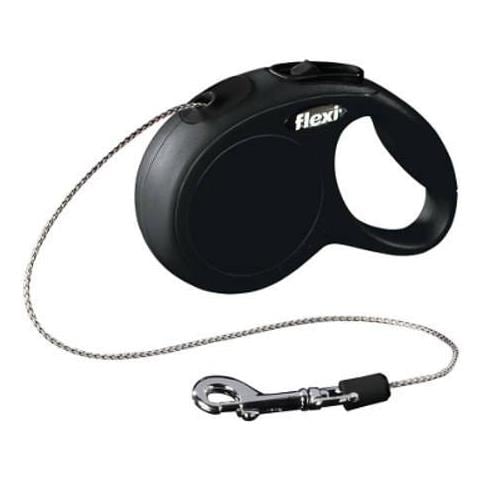 Guinzaglio Avvolgibile Per Cani Flexi Classic Medium Corda 8mt Nero - Foto 1