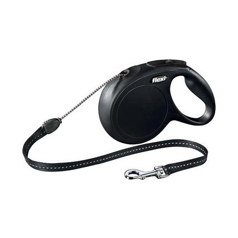 Guinzaglio Avvolgibile Per Cani Flexi Classic Medium Corda 8mt Nero - Foto 2