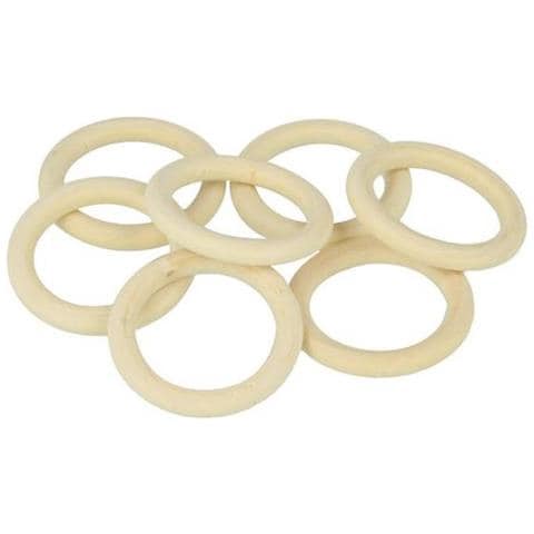 7 Anelli In Legno 30 Mm - Foto 3