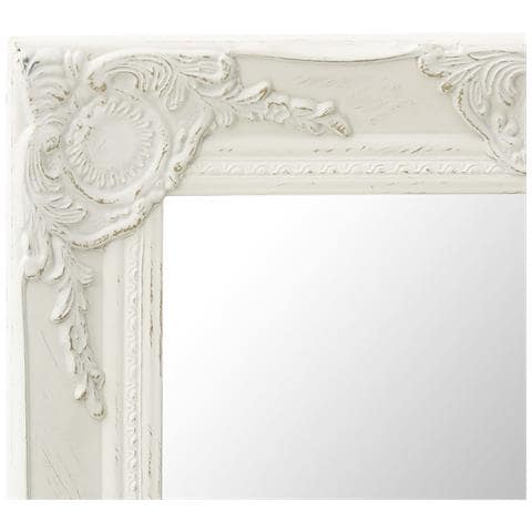 Specchio Da Parete Stile Barocco 50x40 Cm Bianco - Foto 6