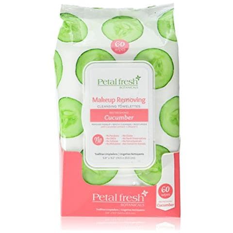 Botanicals Makeup Rimozione Di Asciugamani Detergenti Cetriolo Rinfrescante 60 Conteggi - Foto 1