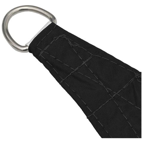 Parasole a Vela Oxford Triangolare 3x3x3 m Nero - Foto 2