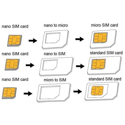 Adattatore Sim Cellulari Nano Micro Mini + Clip Rimozione AA0047 - Foto 2