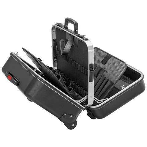 00 21 41 Le Nero Acrilonitrile butadiene stirene (ABS) Cassetta per Attrezzi 00 21 41 Le, Nero, Acrilonitrile butadiene stirene (ABS), 12 Tasche, 510 mm, 410 mm, 270 mm - Foto 1