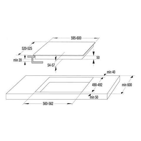 Piano Cottura Ect641bsc Vetroceramica, Numero Di Fuochi / zone Di Cottura 4, Nero, Display, Timer - Foto 2