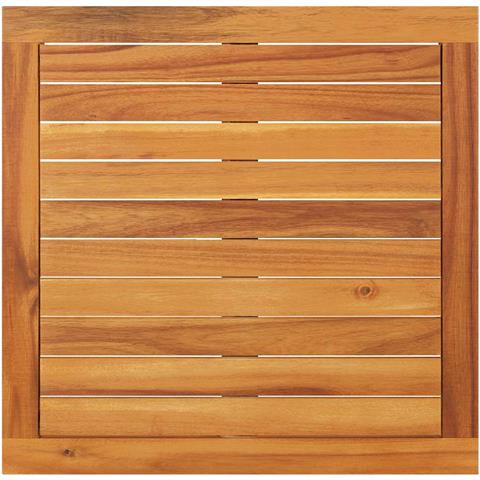 Set Divani Giardino 2 pz Cuscini Bianco Crema in Legno d'Acacia - Foto 10