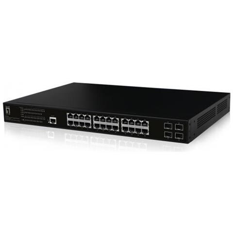 GEP-2861 Switch Gigabit Gestito L2 Ethernet (10/100/1000) a 28 porte 4 SFP Gigabit 24 uscite PoE budget energetico PoE da 390 W - Foto 2