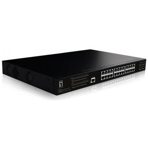 GEP-2861 Switch Gigabit Gestito L2 Ethernet (10/100/1000) a 28 porte 4 SFP Gigabit 24 uscite PoE budget energetico PoE da 390 W - Foto 3