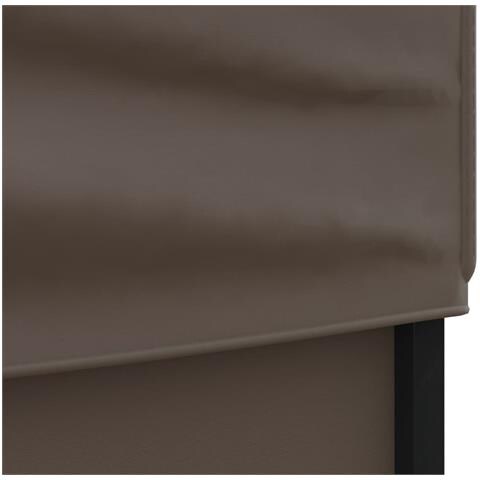 Tenda Per Feste Pieghevole Con Pareti Laterali Tortora 3x3 M - Foto 2